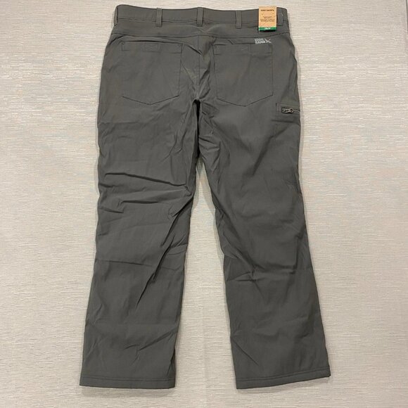 Eddie Bauer Fleece Lined Tech Pants Mens 38 x 30 Gray Water Repellent Insulated - Picture 3 of 12